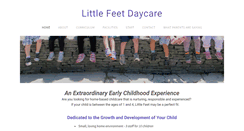 Desktop Screenshot of littlefeetdaycare.com