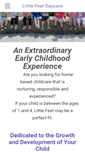 Mobile Screenshot of littlefeetdaycare.com