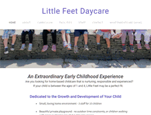 Tablet Screenshot of littlefeetdaycare.com